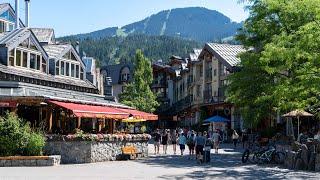 Whistler Village Summer Walk - British Columbia・4K HDR