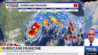 FRANCINE | Landfall expected Wednesday afternoon