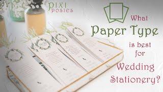 What Type of Paper is Best for Wedding Stationery? Gloss, Matte, or Linen Prints of Love Samples