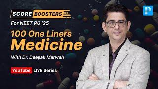 100 Medicine One Liners Every NEET PG Aspirant Needs to Know! #scorebooster