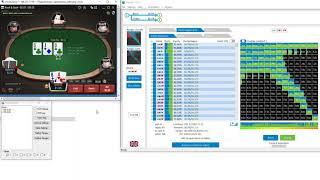 PokerReader + GTO+. Real-time poker software advisor. (turn on subtitles)