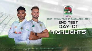 Bangladesh vs South Africa | Highlights | 2nd Test | Day 1 | South Africa tour of Bangladesh 2024