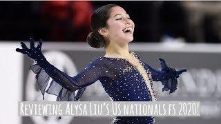 Reviewing Alysa Liu’s US nationals 2020 fs!