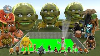 DEEP PIT TOXIC NEW LIN GANG MELON FAMILY AXEMAN BOSS & 3D BRAINROT MEMES FAMILY SPARTAN KICKING Gmod