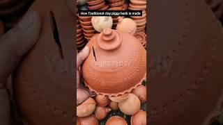 How Traditional clay piggy bank is made #how