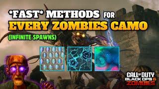 *FAST* Methods For EVERY CAMO (Nebula, Opal, Mastery) Infinite Spawn Glitch | Black Ops 6 Zombies