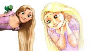 How to draw Rapunzel (Tangled) | Как нарисовать Рапунцель