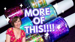 Stunning flakes and shimmer! Cuticula Welcome to Arizona collection nail polish swatches & review