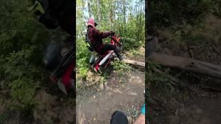 @rangeroadmoto Log hop into the bushes Trail 125