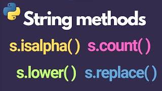 String Methods in Python are easy 