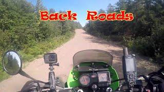 Kawasaki KLR 650 Back road adventure ride Northwestern Ontario part 1