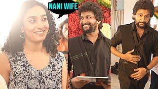 Hero Nani Wife Reaction At #NaniOdela2 Movie Opening Pooja Ceremony | Daily Culture