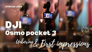 DJI Osmo Pocket 3 Unboxing & first Impressions