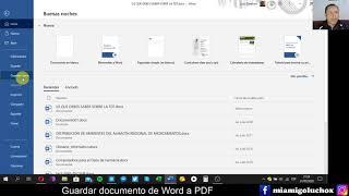 Guardar o convertir un documento de Word a PDF