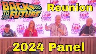 BACK TO THE FUTURE Reunion L.A. COMICCON 2024 Panel photo with Michael J Fox