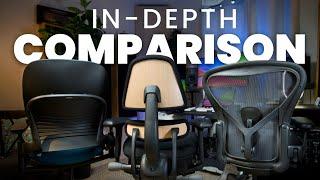 Watch this if you sit all day | Aeron vs Anthros vs Steelcase Leap (A video editor's review)