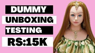 Unboxing Hair Dummy at reasonable price|Hair Dummy testing|LK Hairstyle @konainbeautysalon6453