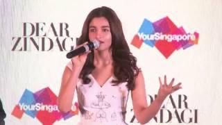 UNCUT - Alia Bhatt Promote 'Dear Zindagi' With Singapore Tourism | B4U Entertainment