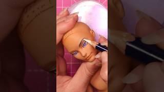 Doll Repaint in less than a minute! Kaeya, Genshin Impact #genshinimpact #kaeya #dollrepaint #ooak