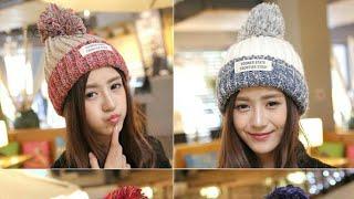 Stylish winter cap design for ladies/beanie female fur ball caps,/best caps collection2019/wintercap