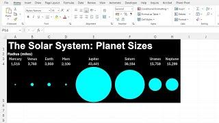 Using IMAGE to make a chart with different sized shapes in excel