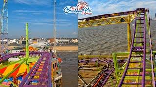 Crazy Coaster On-Ride POV 4K | South Pier Blackpool