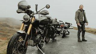 Once upon a time in the Lake District, UK. The BMW GS takes a spill.