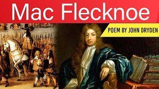 English Poem, Mac Flecknoe by John Dryden, Easy explanation for competitive exams