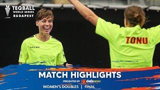 Teqball World Series 2024 - Budapest | Women's Doubles, Finals | Match Highlights by Dafanews