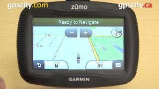 Garmin Zumo 350LM: View Map Screen with gpscity.com