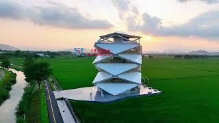 PTFE Steel Tensile Structure Industrial Park Observation Tower #architecture #landscape #frame