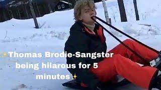 Thomas Brodie-Sangster being hilarious for 5 minutes 