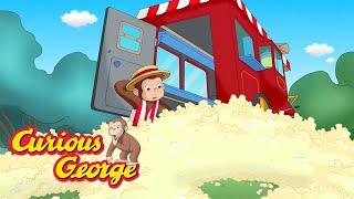 Popcorn Everywhere!  Curious George  Kids Cartoon  Kids Movies