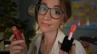 ASMR | Girl in Class Does Your Makeup and Pampers You 