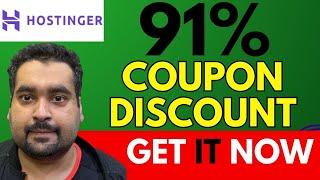 Hostinger Coupon Code 2025 - 91% Coupon Code Discount For Hostinger