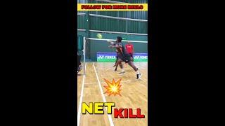 Perfect Net Kill  | #badminton #skills #shorts | Shuttler's Zone