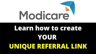 How to create Modicare Unique Referral Link