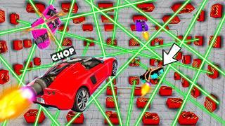 GTA GUESS THE MYSTER BOX THROUGH LASERS CHALLENGE WITH CHOP