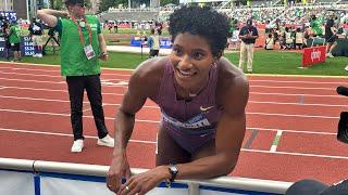 400m Women’s Hurdles Semi-final Heat 3, 2024 U.S. Olympic Trials, Anna Cockrell, Jasmine Jones