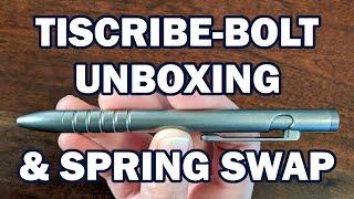 TiScribe-Bolt v3 - Unboxing, Comparison, and Spring Swap!