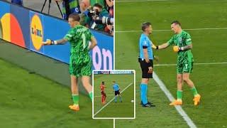 Unseen footage shows Jordan Pickford's 1000 IQ move to put Manuel Akanji off during penalty shootout