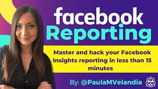 Learn how to create a Facebook Insights reporting in less than 15 minutes