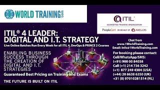 ITIL 4 Leader: Digital and IT Strategy Training | AXELOS | 1WorldTraining.com | Course Introduction