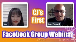 How to Build an eCommerce Brand | CJ’s First Facebook Free Live Video Training With David Popovich