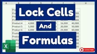 Lock cells and Formulas in Excel || Urdu / Hindi