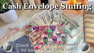 CASH STUFFING | WALMART COINSTAR | OCTOBER 2024 #2 | BILLS BINDER | #cashbudgeting #cashstuffing