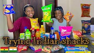 African girls try Indian snacks for the first time | Foreigners try Indian snacks for the first time