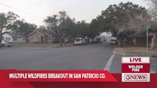 Multiple wildfires breakout across South Texas