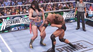 The Rock Vs Lakshmi saha ji | WWE Smackdown Fight 43