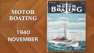 Motor Boating Magazine 1940 November